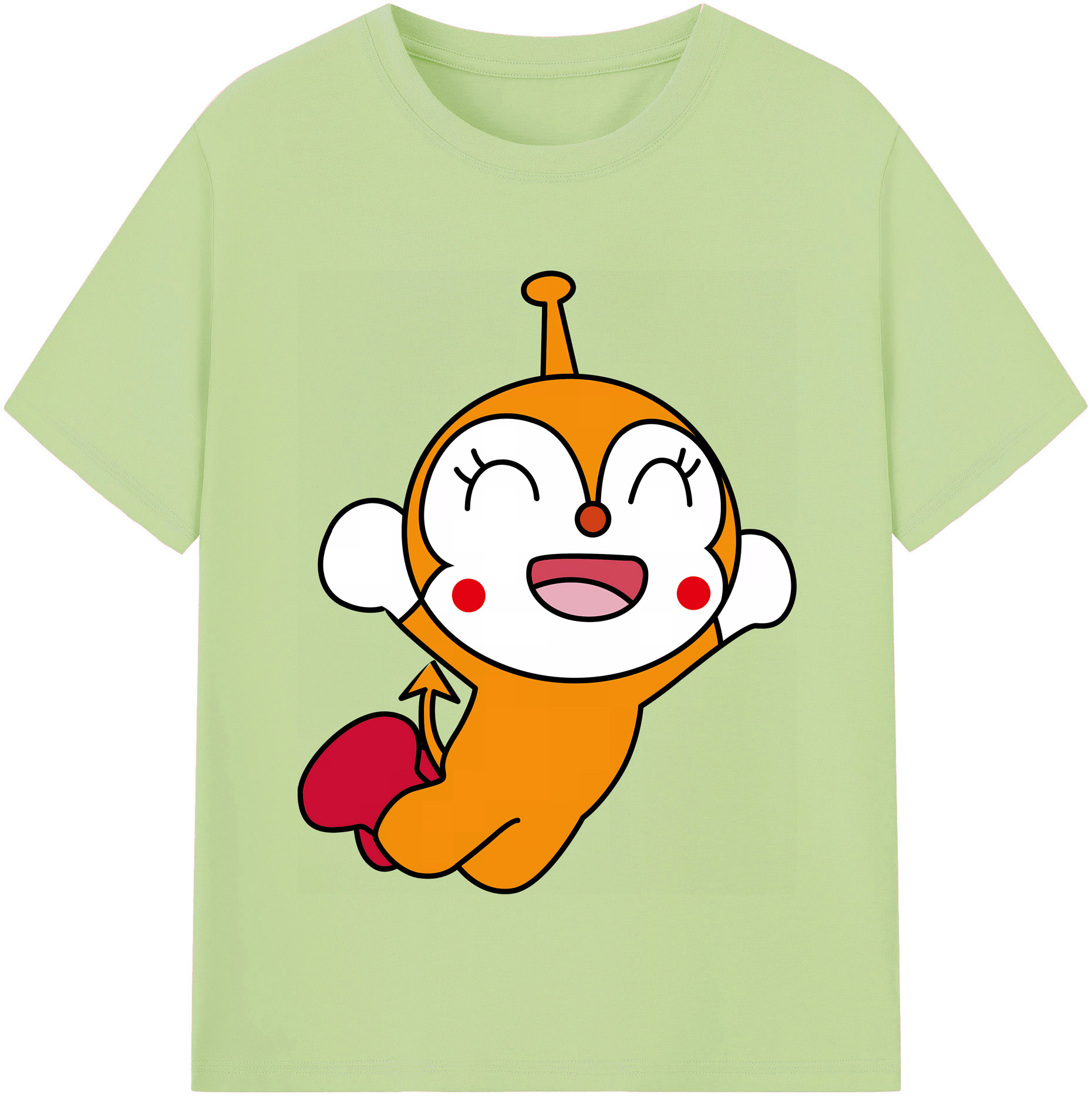 （画像用） アンパンマン Anpanman 綿100％半袖Tシャツ（フロントプリント）